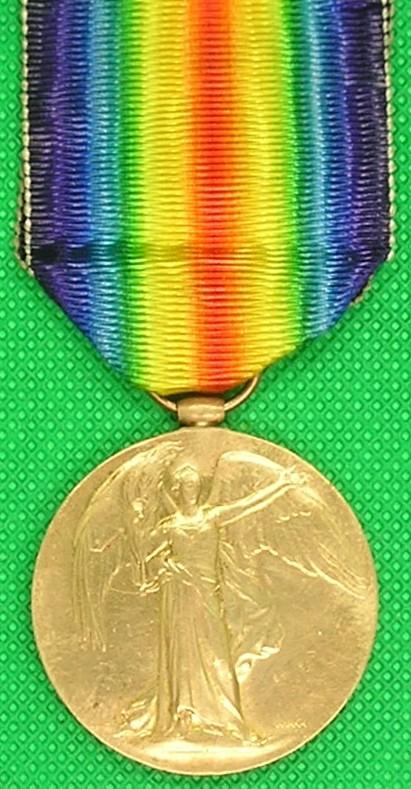 WW1 VICTORY MEDAL, 10th CANTEBURY MOUNTED RIFLES N.Z.E.F, K.I.A GALLIPOLI 6-8-1915
