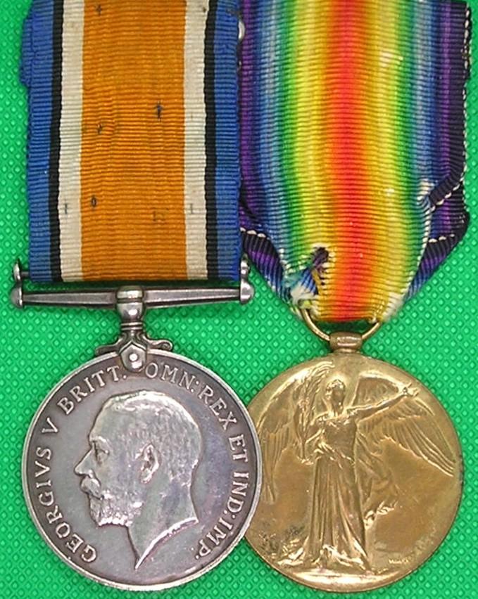 WW1 PAIR, 7th EAST KENT REGIMENT, PRISONER OF WAR 1917