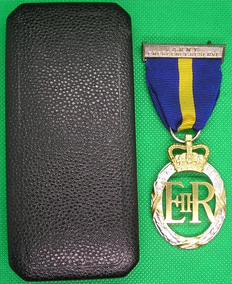 MINT CASED 1965 DATED, ARMY EMERGENCY RESERVE DECORATION