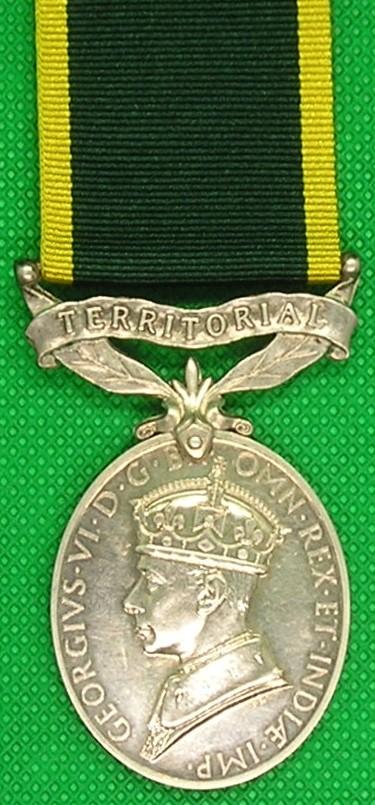 GVIR 1st TYPE EFFICIENCY MEDAL, STAFFS YEOMANRY