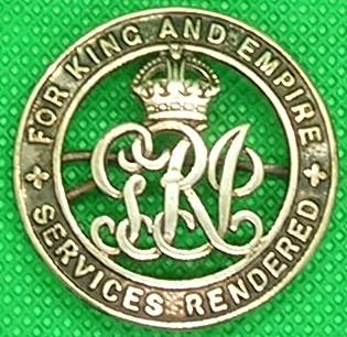 WW1 ROYAL NAVY SILVER WAR BADGE