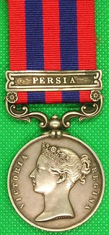 IGS 1854, PERSIA, 64th FOOT, DIED INDIA 18-8-1857