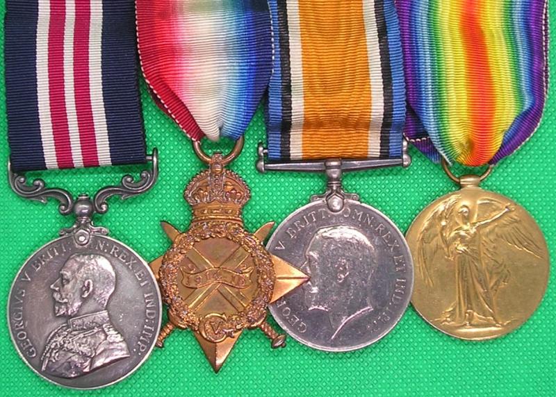WW1 MILITARY MEDAL (MM) & TRIO, 37th D.S.C, A.S.C, WITH A GOOD ENTRY IN THE NATIONAL ROLL OF THE GREAT WAR, FROM LEEDS, YORKS