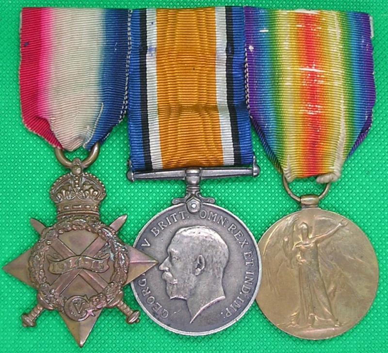 WW1 1914-15 TRIO, 1/6th DURHAM.L.I, FROM FERRYHILL