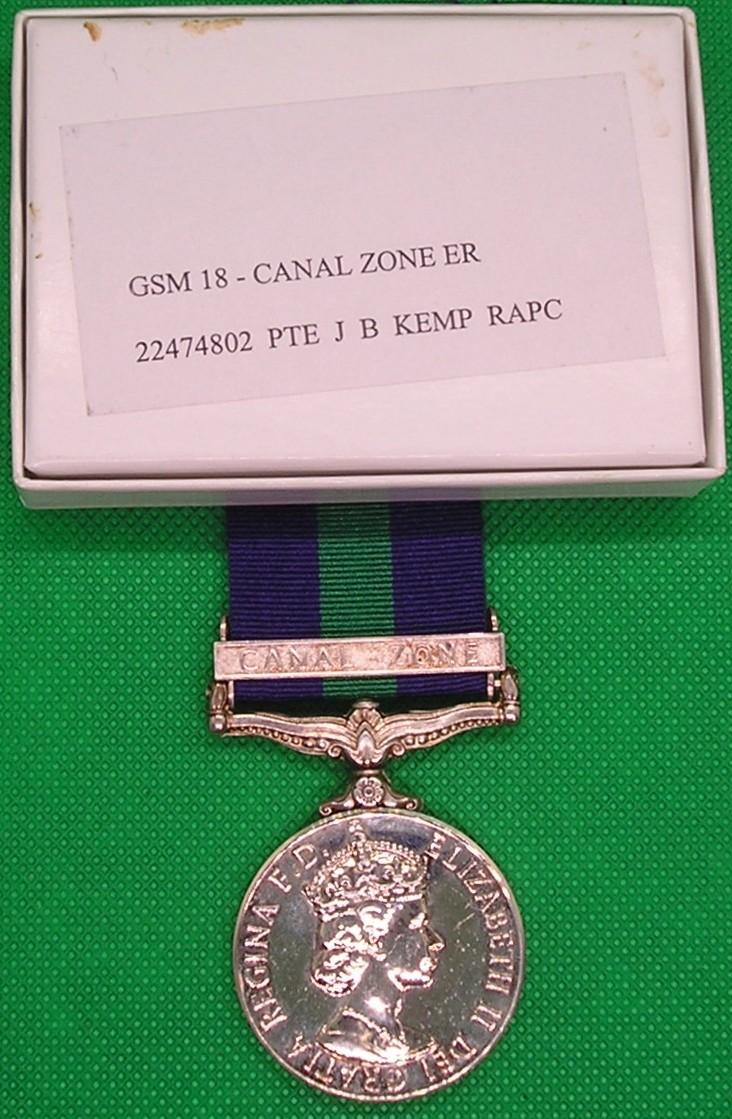 MINT BOXED GSM CANAL ZONE, ROYAL ARMY PAY CORPS