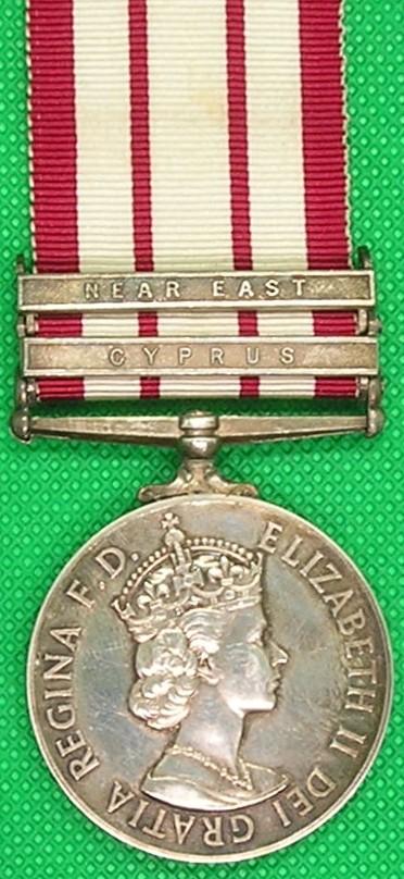 EIIR NGS CYPRUS & NEAR EAST, ROYAL NAVY