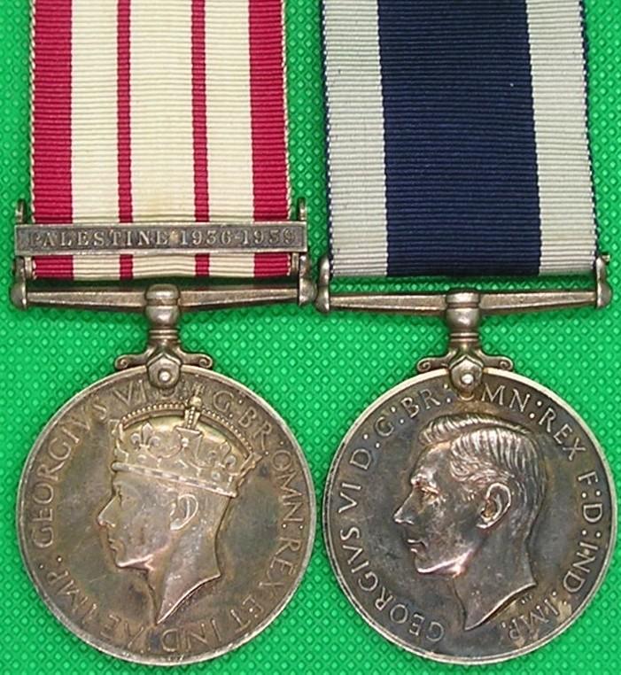 NGS PALESTINE 1936-39 & GVIR RN LS&GC, HMS VIVIEN, FROM BRENTFORD