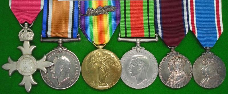 WW1 & WW2 M.B.E GROUP, A.S.C OFFICER, M.I.D MESOPOTAMIA 1918, CLERK TO WHITBY U.D.COUNCIL & RESPECTED WATER COLOUR ARTIST