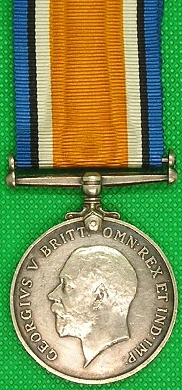 WW1 BRITISH WAR MEDAL, 1/3rd MONMOUTH REGIMENT, DIED OF WOUNDS AS A P.O.W 22-5-1915