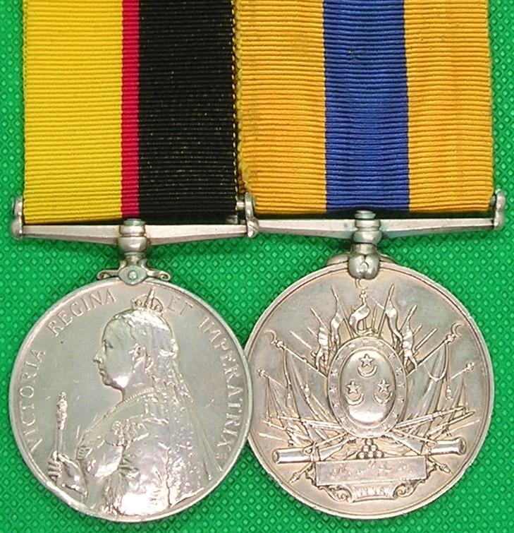 SUDAN PAIR, 1st NORTH STAFFORDSHIRE REGIMENT