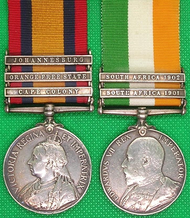 QSA & KSA PAIR, 2nd NORTH STAFFORDSHIRE REGIMENT