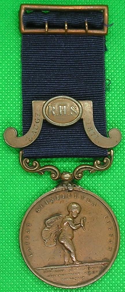 ROYAL HUMANE SOCIETY'S BRONZE MEDAL & CLASP, FOR TWO RESCUES IN ONE WEEK, EDINBURGH 1871