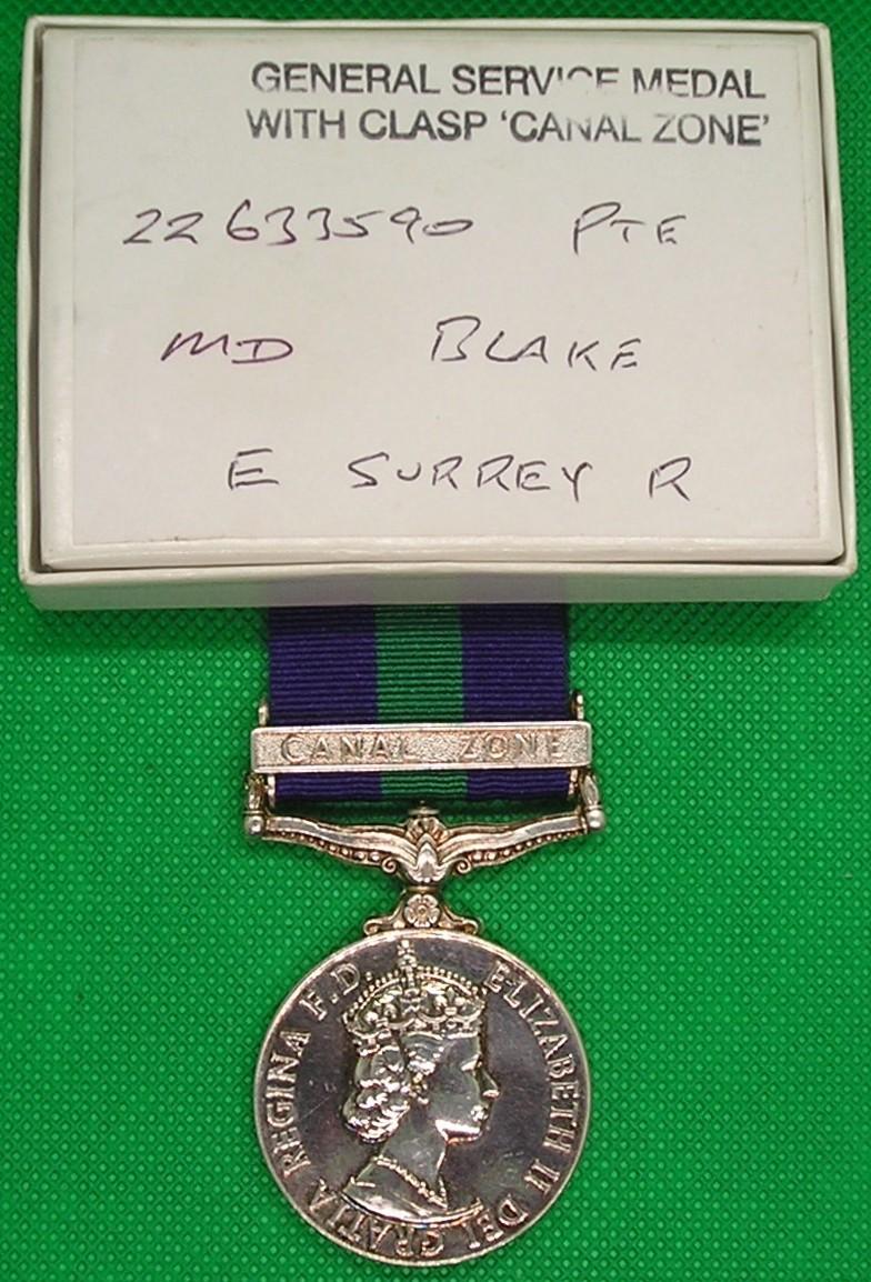 MINT BOXED GSM CANAL ZONE, EAST SURREY REGIMENT