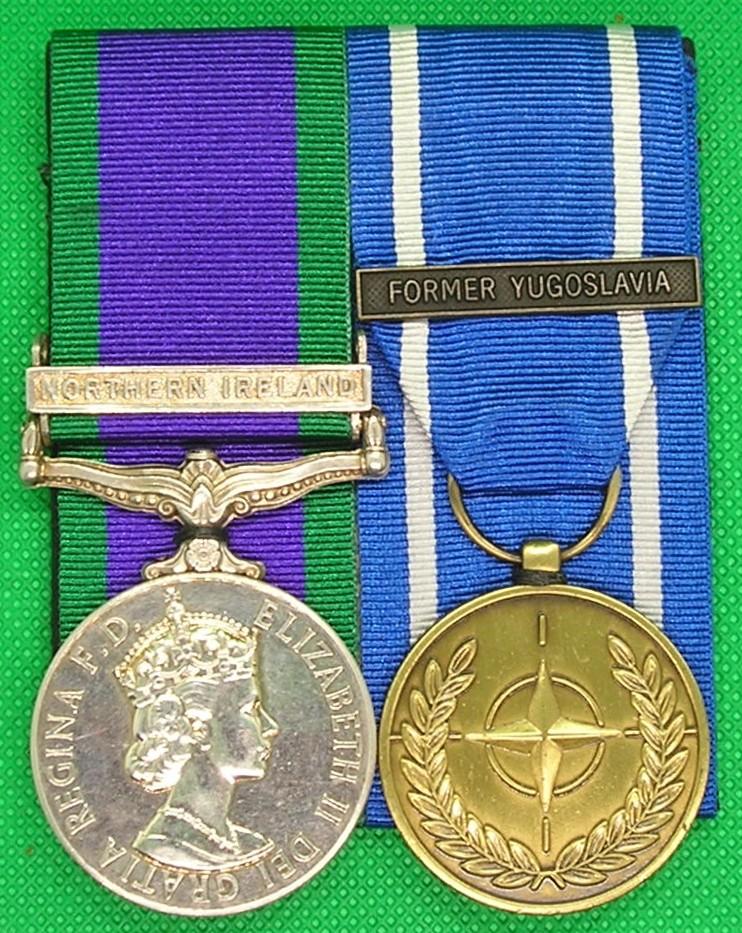 GSM N.IRELAND & NATO FORMER YUGOSLAVIA, PRINCESS OF WALES ROYAL REGIMENT