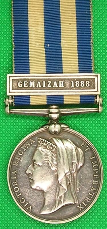 EGYPT & SUDAN GEMIAZAH 1888, 20th HUSSARS, K.I.A IN THE CAVALRY CHARGE AT GEMAIZAH 20-12-1888