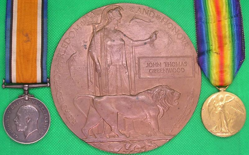 WW1 PAIR & MEMORIAL PLAQUE, 2/7th LONDON REGT, K.I.A F&F 23-5-1917, FROM FULHAM