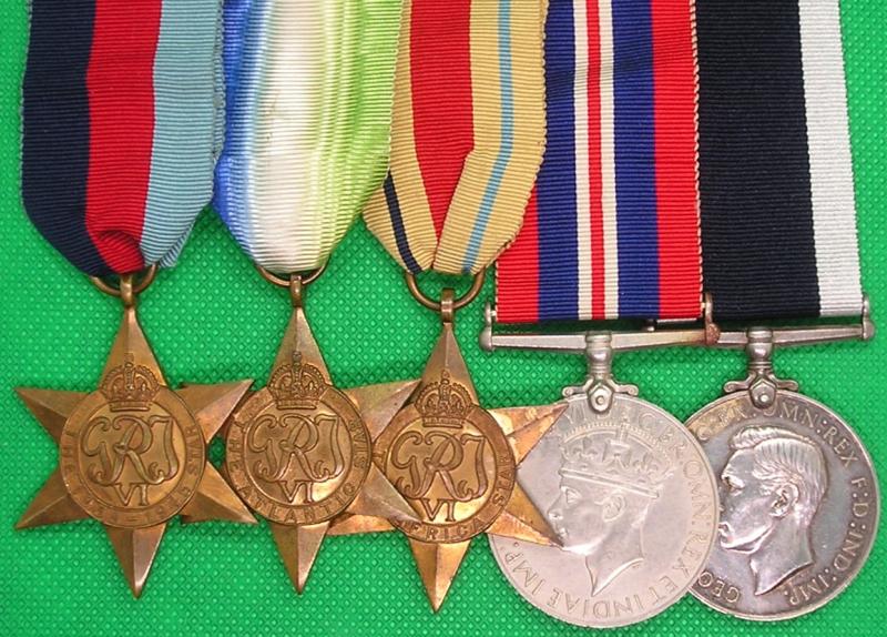WW2 LONG SERVICE GROUP, PAINTER 1st CLASS HMS DIOMEDE, RN