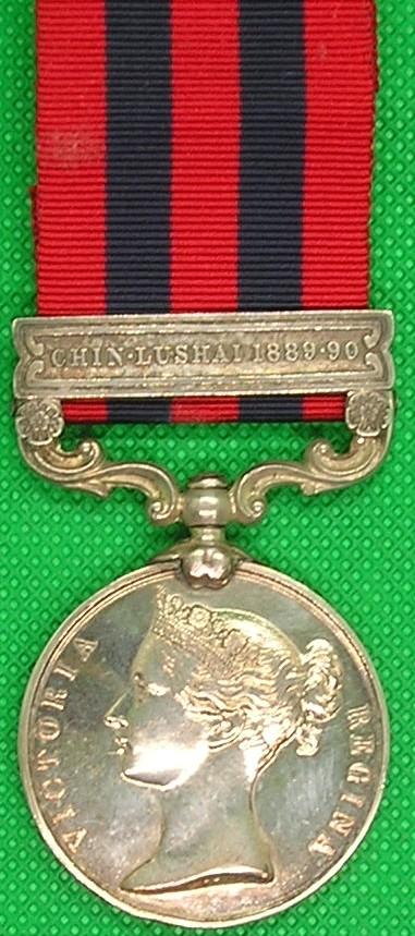 IGS 1854, CHIN LUSHAI 1889-90, 1st K.O.S.B
