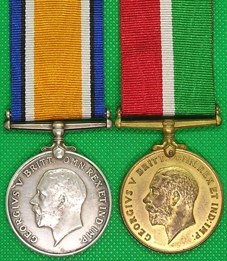 WW1 AUSTRALIAN MERCANTILE MARINE PAIR