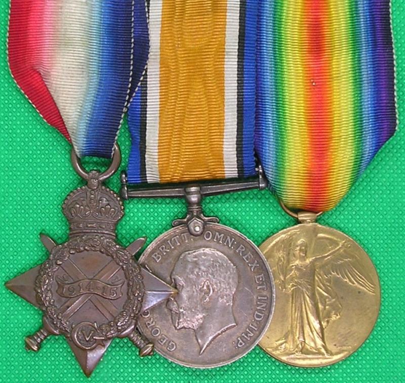 WW1 1914-15 TRIO, 10th GORDON HIGHLANDERS