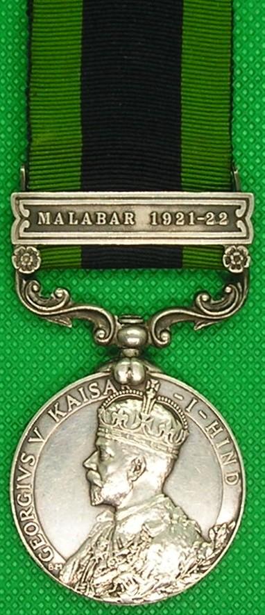 GVR IGS MALABAR 1921-22, 2nd DORSET REGIMENT, DIED INDIA 26-12-1921