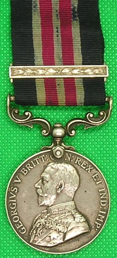 GVR WW1 MILITARY MEDAL & BAR, 1/7th ARGYLL & SUTHERLAND HIGHLANDERS, FROM DENNY, FALKIRK