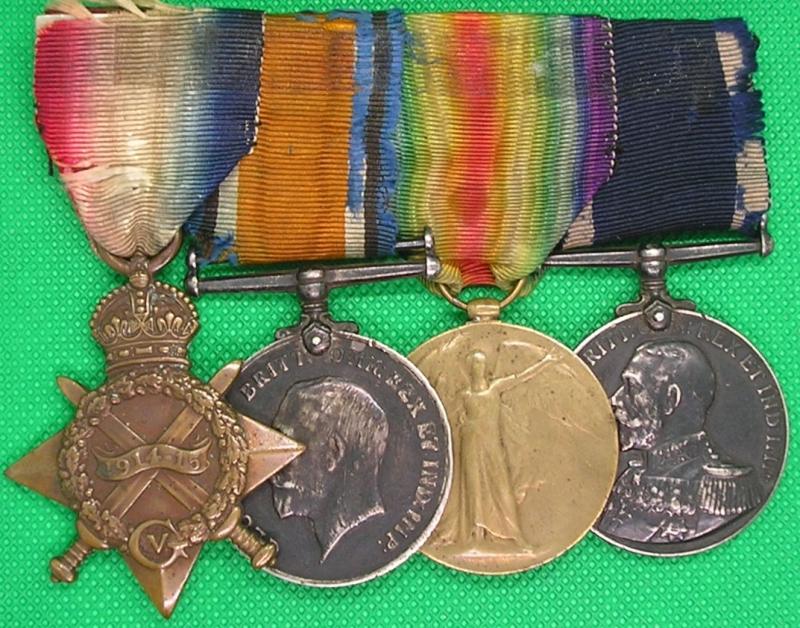 WW1 1914-15 TRIO & GV RN LS&GC, HMS VALIANT, SERVED ON HMS NEW ZEALAND 1914-1918, FROM DURHAM