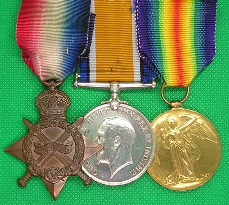 WW1 1914-15 TRIO, GRENADIER GUARDS