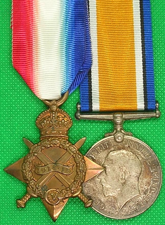 WW1 1914-15 STAR & BRITISH WAR MEDAL, 6th YORKSHIRE REGIMENT, K.I.A F&F 29-9-1916, FROM HULL