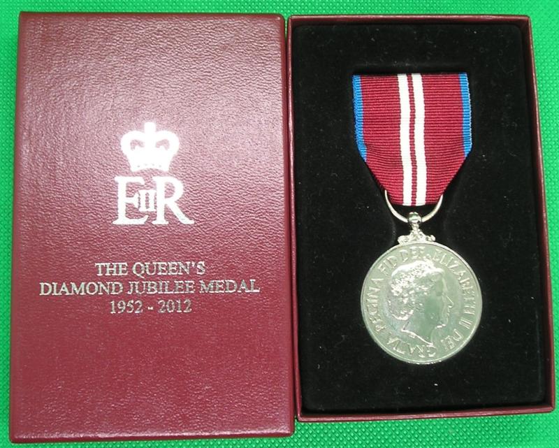MINT BOXED 2012 DIAMOND JUBILEE MEDAL
