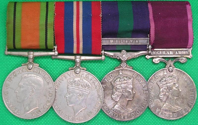 WW2 GROUP WITH GSM MALAYA & EIIR LS&GC, WO.CL.1,W.R.A.C