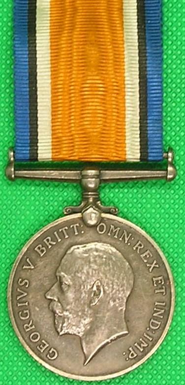 WW1 BRITISH WAR MEDAL, 1st SEAFORTH HIGHLANDERS, DIED OF WOUNDS 2-2-1915, FROM BARONY