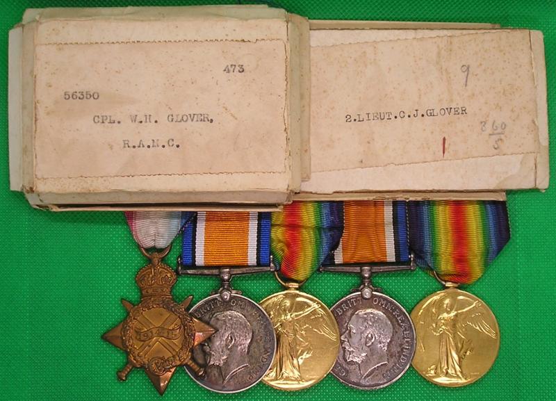 WW1 FAMILY GROUP, 10th LONDON.REGT OFFICER, D.O.W 1916 & R.A.M.C