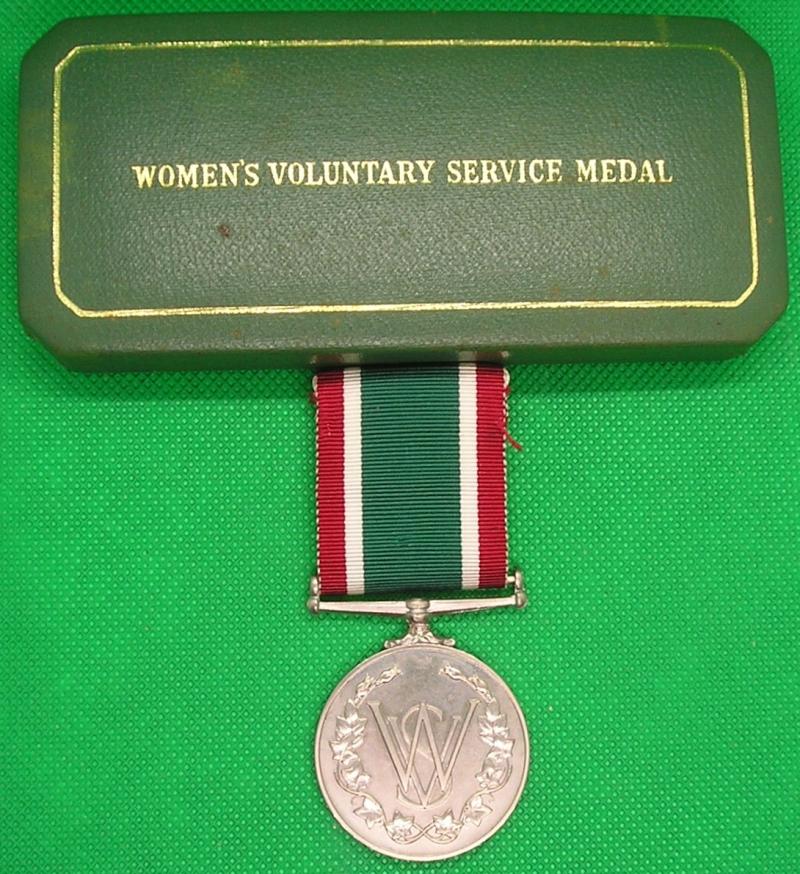 MINT CASED W.V.S LONG SERVICE MEDAL