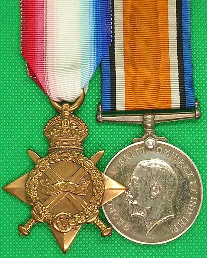 WW1 1914-15 STAR & BRITISH WAR MEDAL, OFFICER 21st MANCHESTER REGIMENT, 6th CITY PALS, AWARDED THE O.B.E 1919