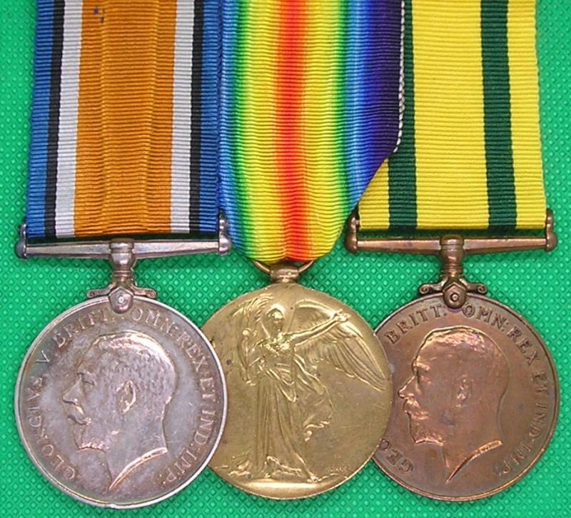 WW1 PAIR & TERRITORIAL FORCE WAR MEDAL, SISTER T.F.N.S, SERVED SALONICA, DISCHARGED DUE TO SHELL SHOCK