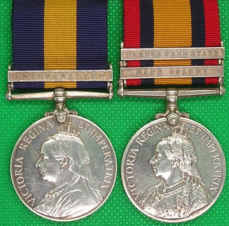 CAPE GENERAL SERVICE, BECHUANALAND & 2 BAR QSA, CAPE POLICE