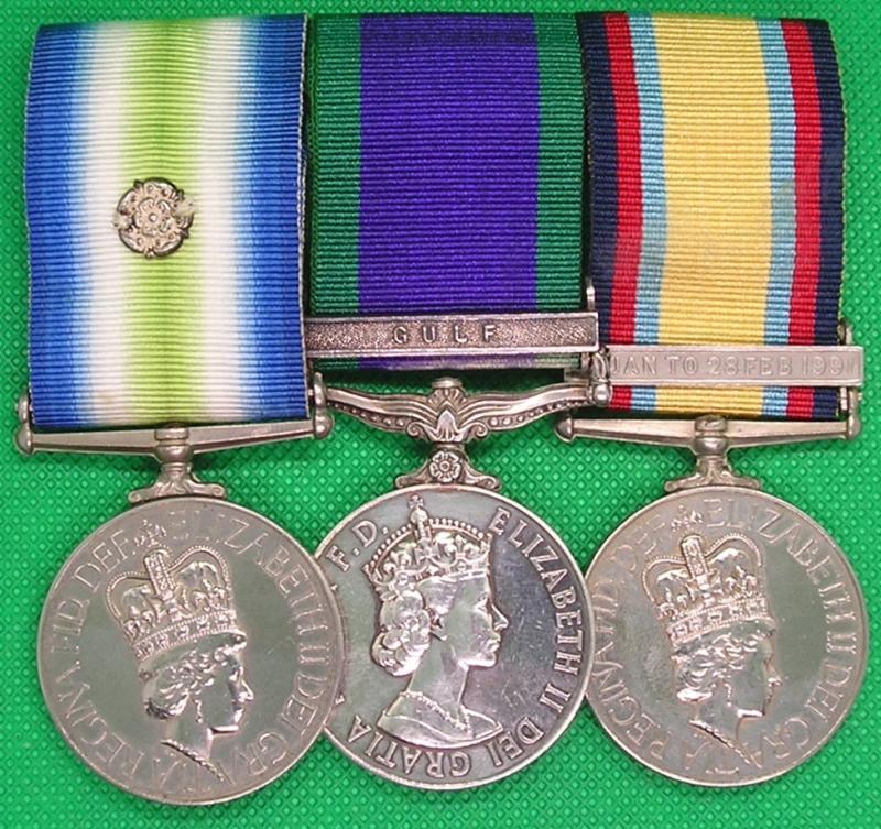 1982 SOUTH ATLANTIC, GSM GULF & 1991 GULF MEDAL, ROYAL FLEET AUXILIARY TIDEPOOL
