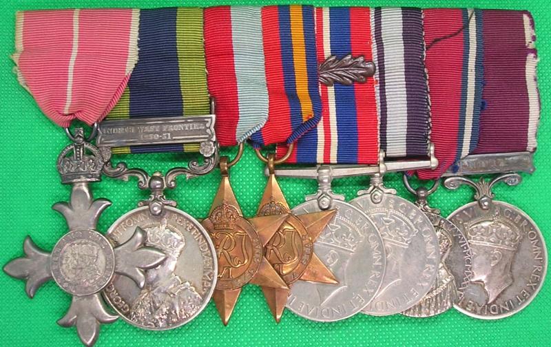 WW2 BURMA M.B.E & M.I.D GROUP, R.SUSSEX.REGT ,QUEENS REGT & INDIAN ARMY CORPS OF CLERKS