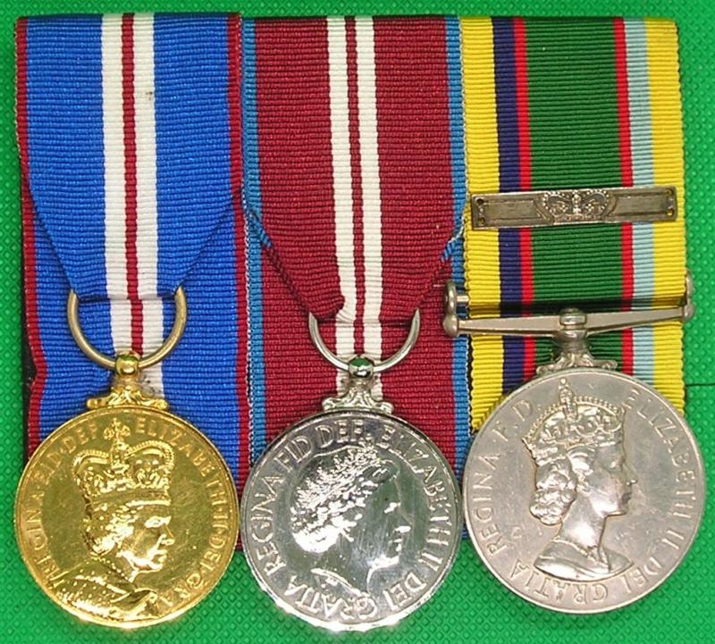 2002 GOLDEN JUBILEE, 2012 DIAMOND JUBILEE & CADET FORCE LONG SERVICE & BAR ACF OFFICER