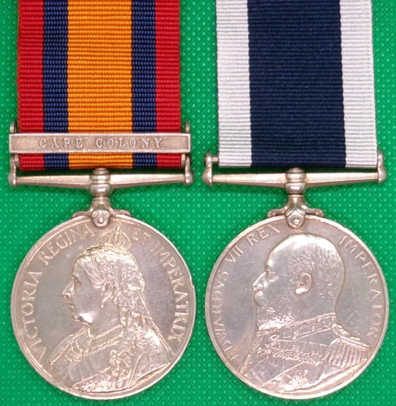 QSA CAPE COLONY & EVII RN LS&GC, R.M.L.I, HMS DORIS, FROM LUTON
