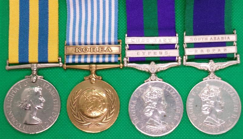 KOREA PAIR, GSM CYPRUS & NEAR EAST & GSM RADFAN, SOUTH ARABIA, K.O.S.B & ROYAL SCOTS