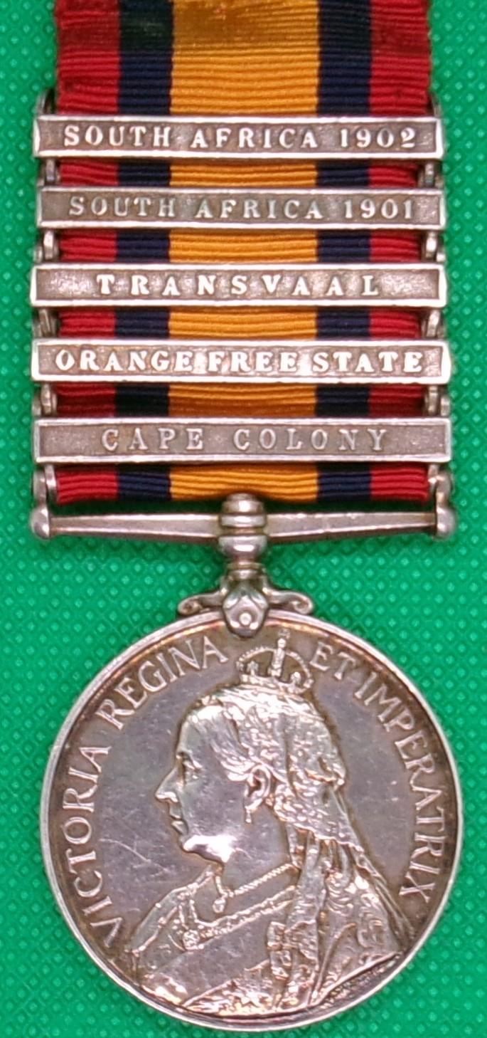 5 BAR QSA, NORTH STAFFORDSHIRE REGIMENT