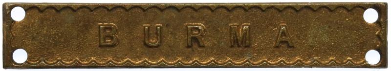 GENUINE WW2 BURMA CLASP FOR THE PACIFIC STAR