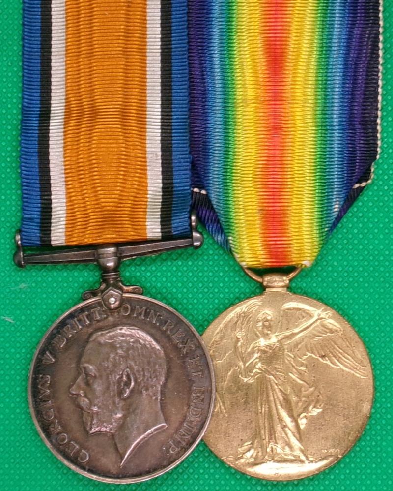 WW1 PAIR, 1/7th SCOTTISH RIFLES