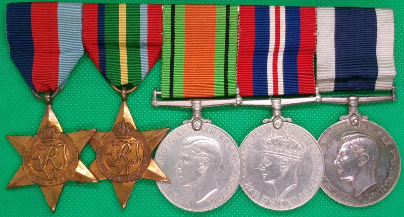 WW2 ROYAL NAVY LONG SERVICE GROUP, HMS FORTITUDE, FROM HOVE