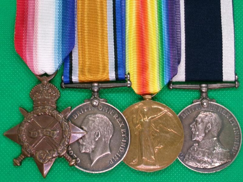 WW1 1914-15 TRIO & GVR RN LS&GC, HMS VICTORY FROM WIMBORNE