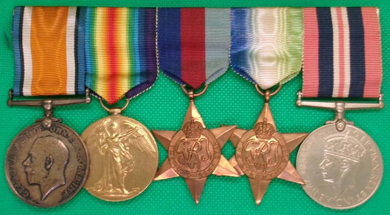 WW1 & WW2 GROUP, ROYAL FUSILIERS & MERCHANT NAVY