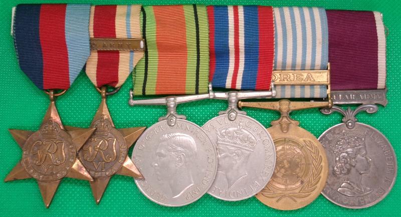 WW2 GROUP WITH UN KOREA & EIIR LS&GC, S-SGT, R.E.M.E