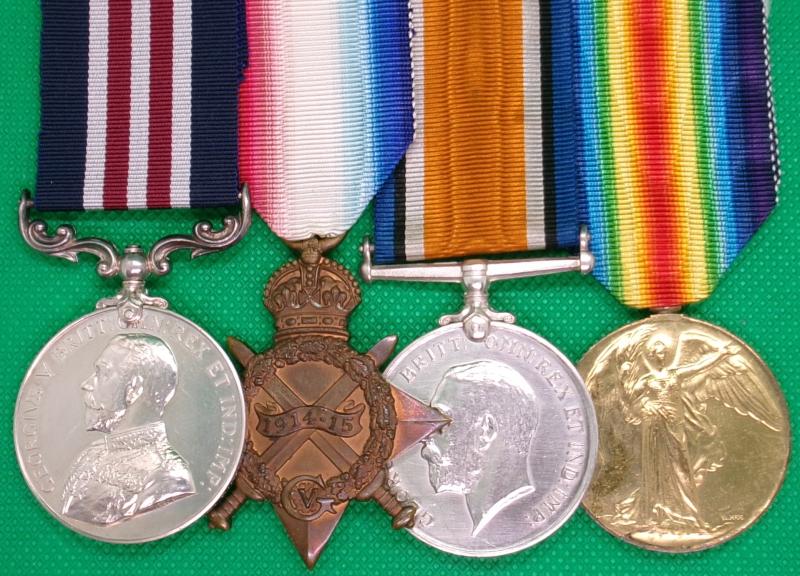 WW1 MILITARY MEDAL (MM) & 1914-15 TRIO, 56th FIELD AMBULANCE R.A.M.C, FROM BRISTOL, DIED FRANCE 1919